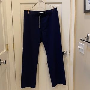 Figs Livingston scrub pants, L, navy
